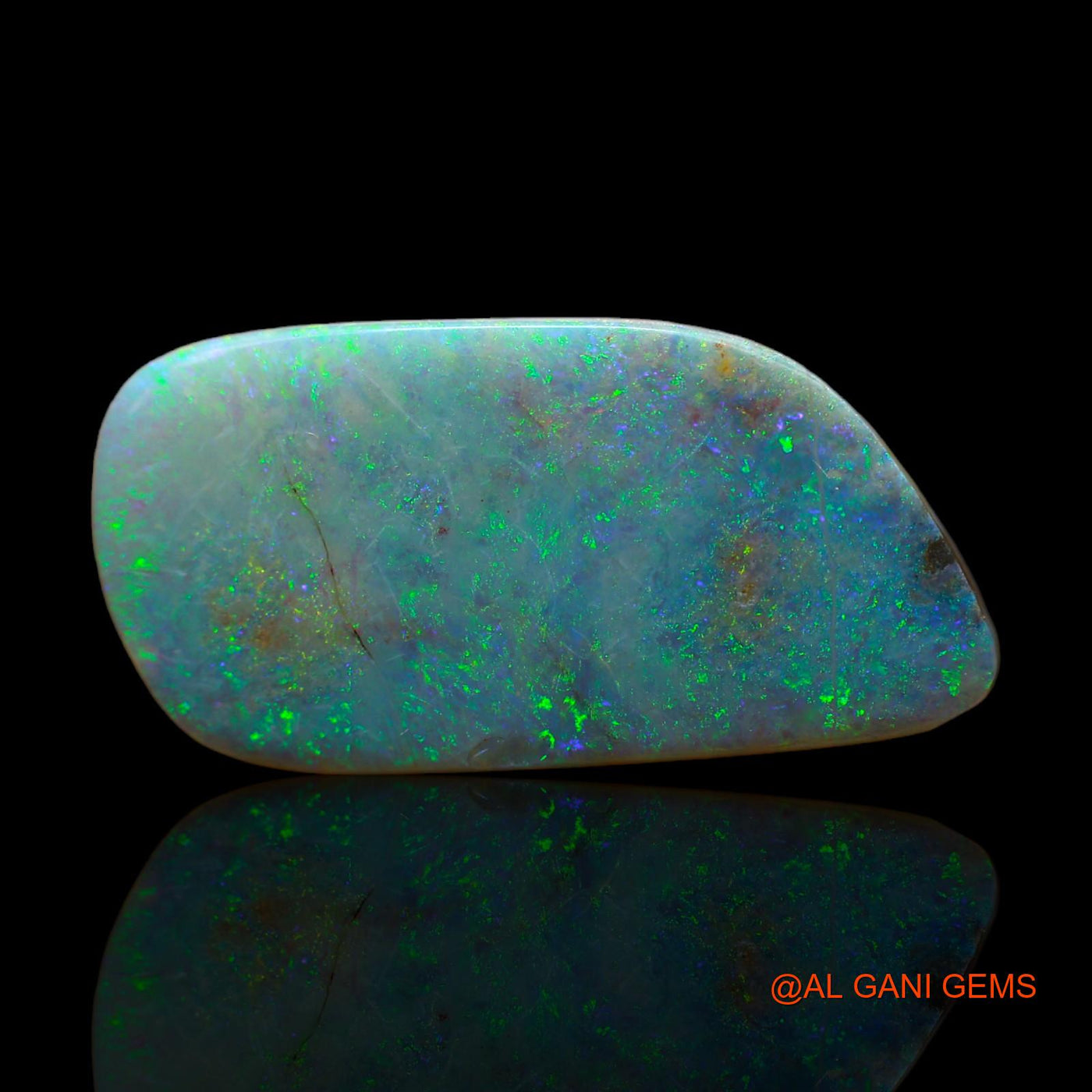 9.70 Cts Natural Australian Fire Opal Fancy Cabochon Loose Gemstone For Jewelry 24x12x4 mm AB-238