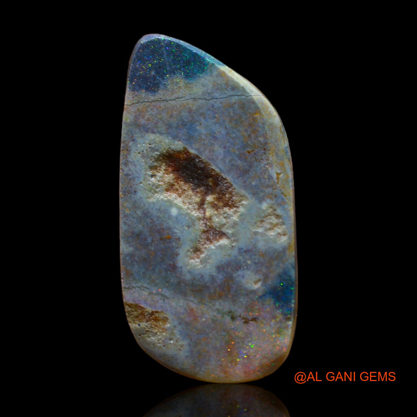 9.70 Cts Natural Australian Fire Opal Fancy Cabochon Loose Gemstone For Jewelry 24x12x4 mm AB-238