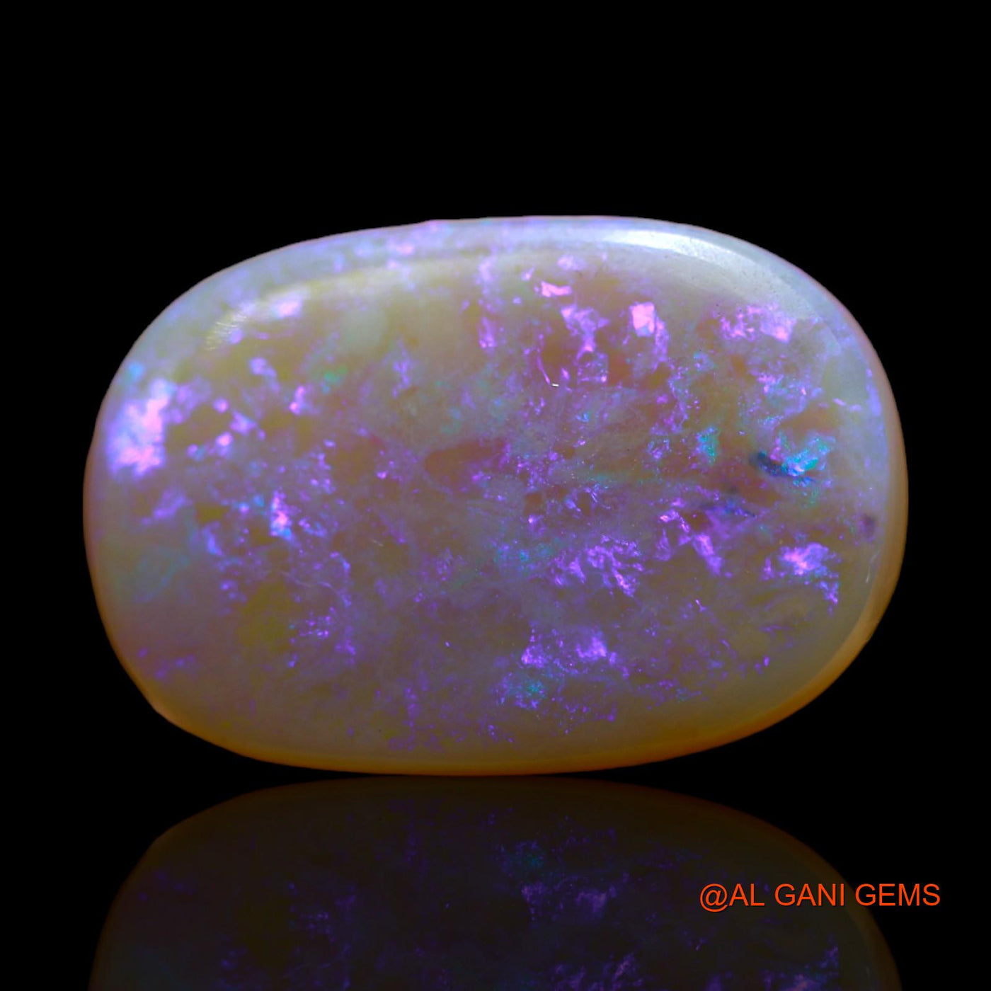 Natural Fire Opal Gemstone 12.60 Cts Loose Oval Cabochon From Australia 21x14x5 mm AB-239