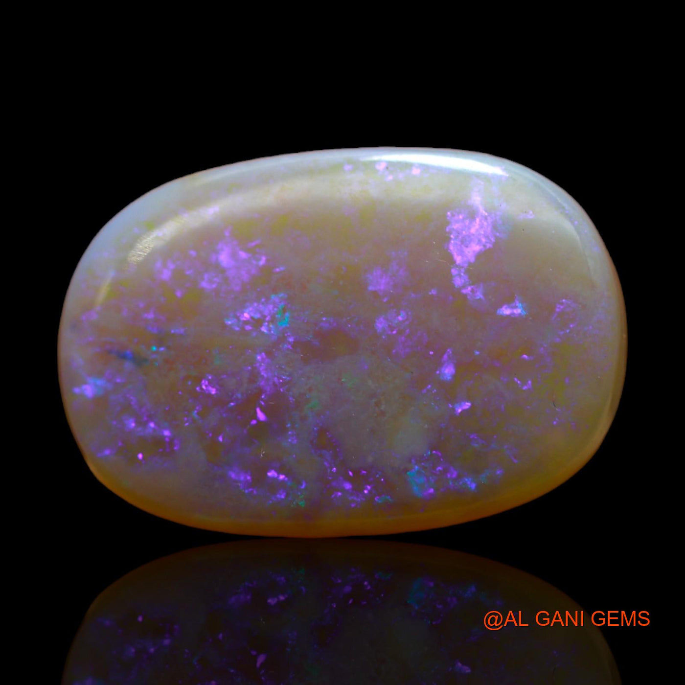 Natural Fire Opal Gemstone 12.60 Cts Loose Oval Cabochon From Australia 21x14x5 mm AB-239