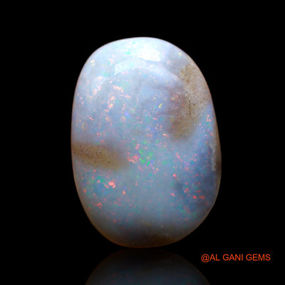 Natural Fire Opal Gemstone 15.40 Cts Loose Oval Cabochon From Australia 19x14x7 mm AB-23