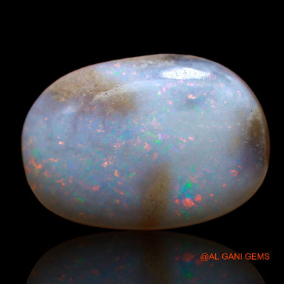 Natural Fire Opal Gemstone 15.40 Cts Loose Oval Cabochon From Australia 19x14x7 mm AB-23