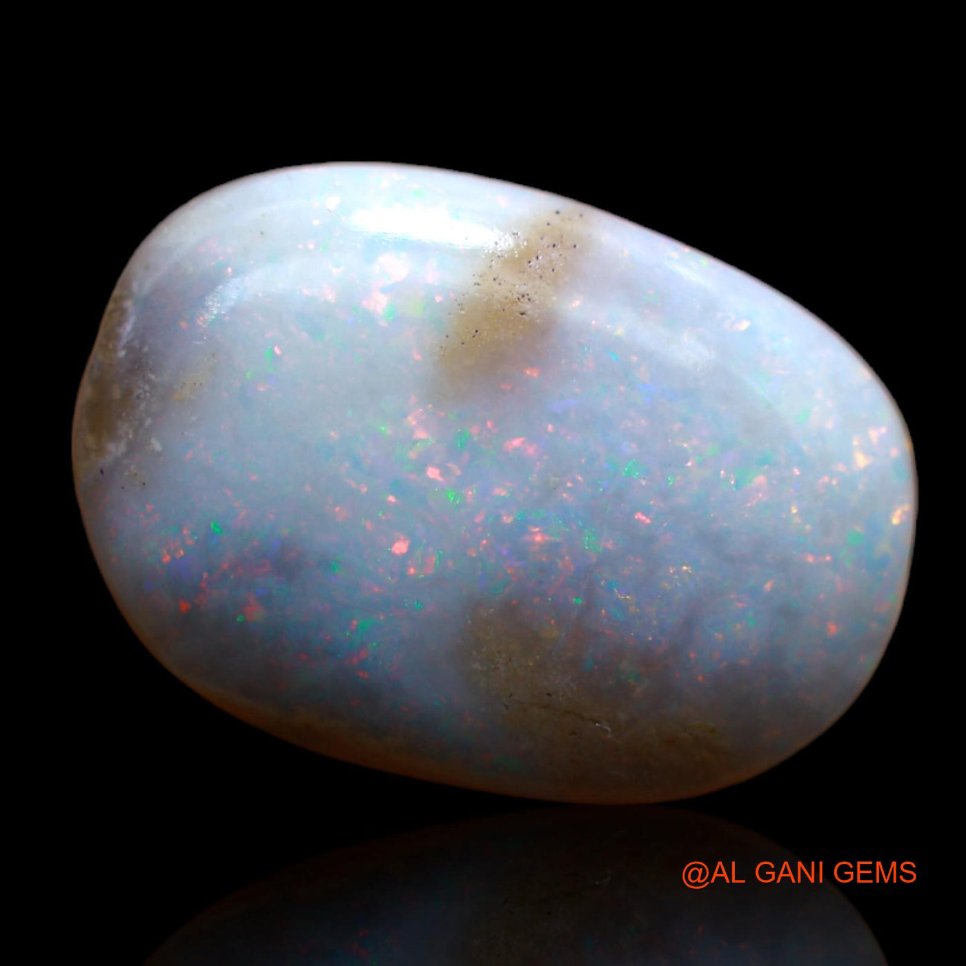Natural Fire Opal Gemstone 15.40 Cts Loose Oval Cabochon From Australia 19x14x7 mm AB-23