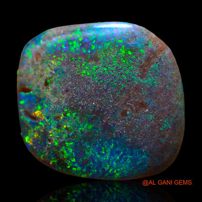 9.60 Cts Natural Australian Fire Opal Loose Gemstone Fancy Cabochon 17x16x5 mm AB-240