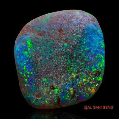 9.60 Cts Natural Australian Fire Opal Loose Gemstone Fancy Cabochon 17x16x5 mm AB-240