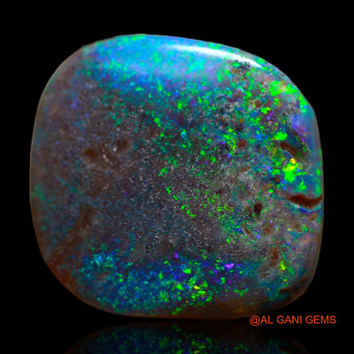 9.60 Cts Natural Australian Fire Opal Loose Gemstone Fancy Cabochon 17x16x5 mm AB-240