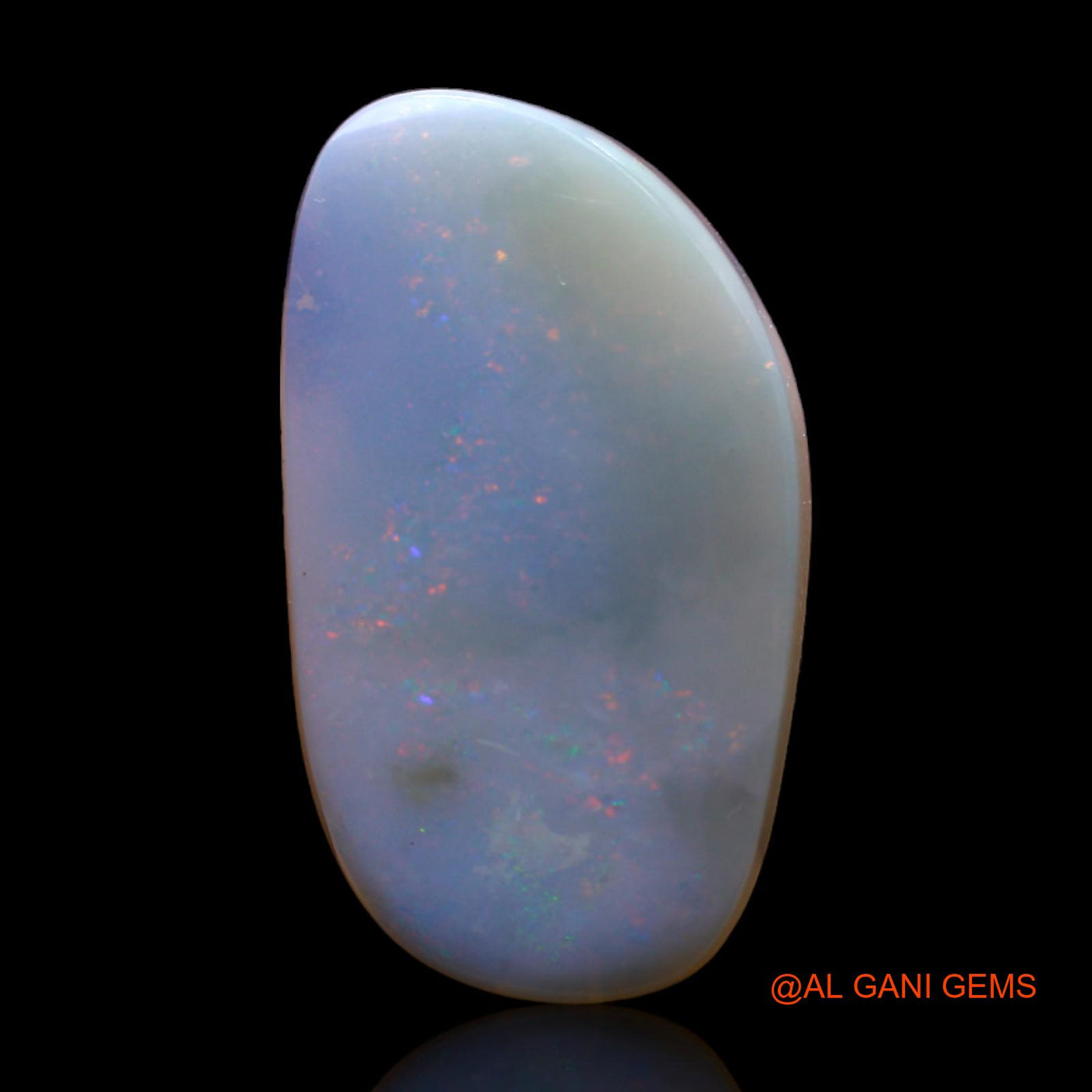 Natural Fire Opal Gemstone 8.00 Cts Loose Fancy Cabochon From Australia 24x14x3 mm AB-242