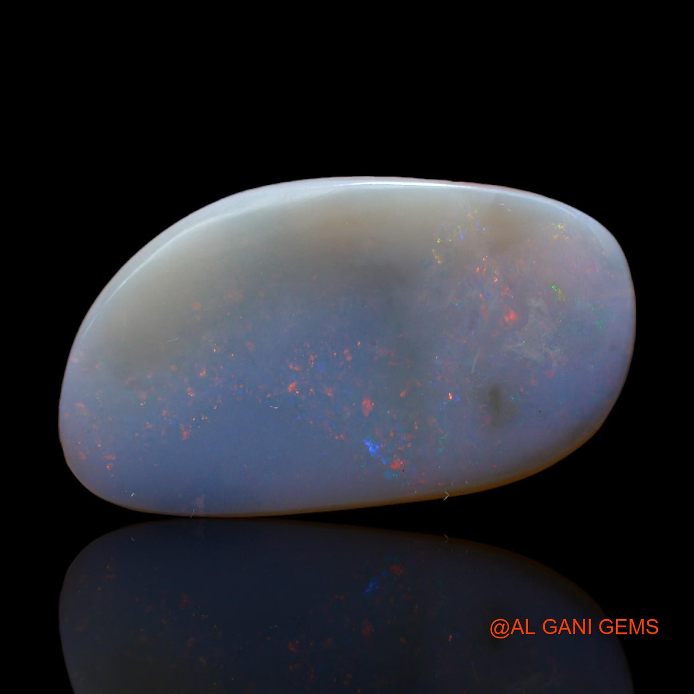 Natural Fire Opal Gemstone 8.00 Cts Loose Fancy Cabochon From Australia 24x14x3 mm AB-242