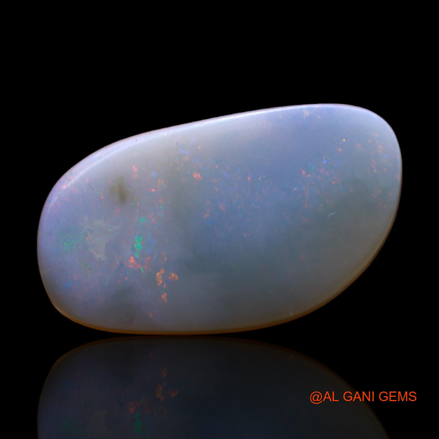 Natural Fire Opal Gemstone 8.00 Cts Loose Fancy Cabochon From Australia 24x14x3 mm AB-242