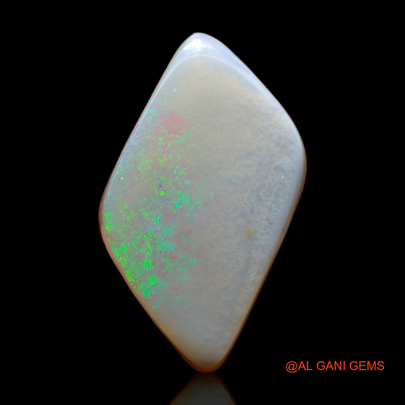 Natural Untreated Fire Opal Loose Gemstone Fancy Cabochon From Australia 17.00 Cts 24x13x8 mm AB-243