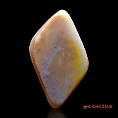 Natural Untreated Fire Opal Loose Gemstone Fancy Cabochon From Australia 17.00 Cts 24x13x8 mm AB-243