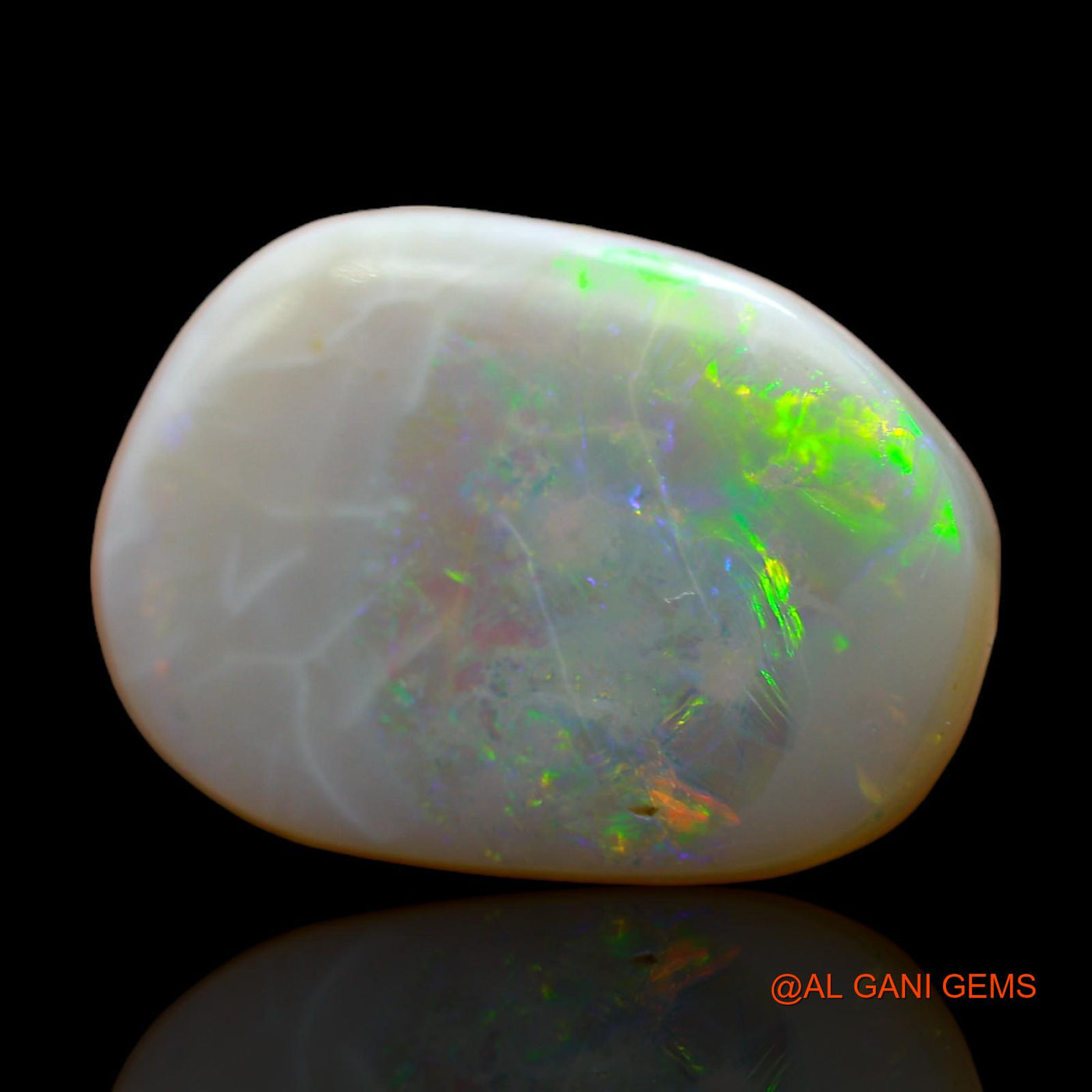 13.80 Cts Natural Australian Fire Opal Loose Gemstone Fancy Cabochon 21x15x6 mm AB-245