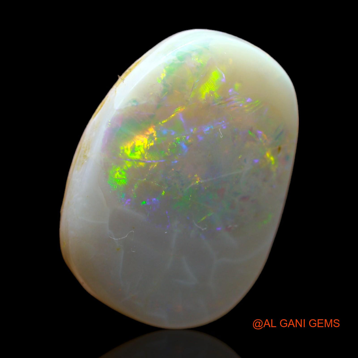 13.80 Cts Natural Australian Fire Opal Loose Gemstone Fancy Cabochon 21x15x6 mm AB-245