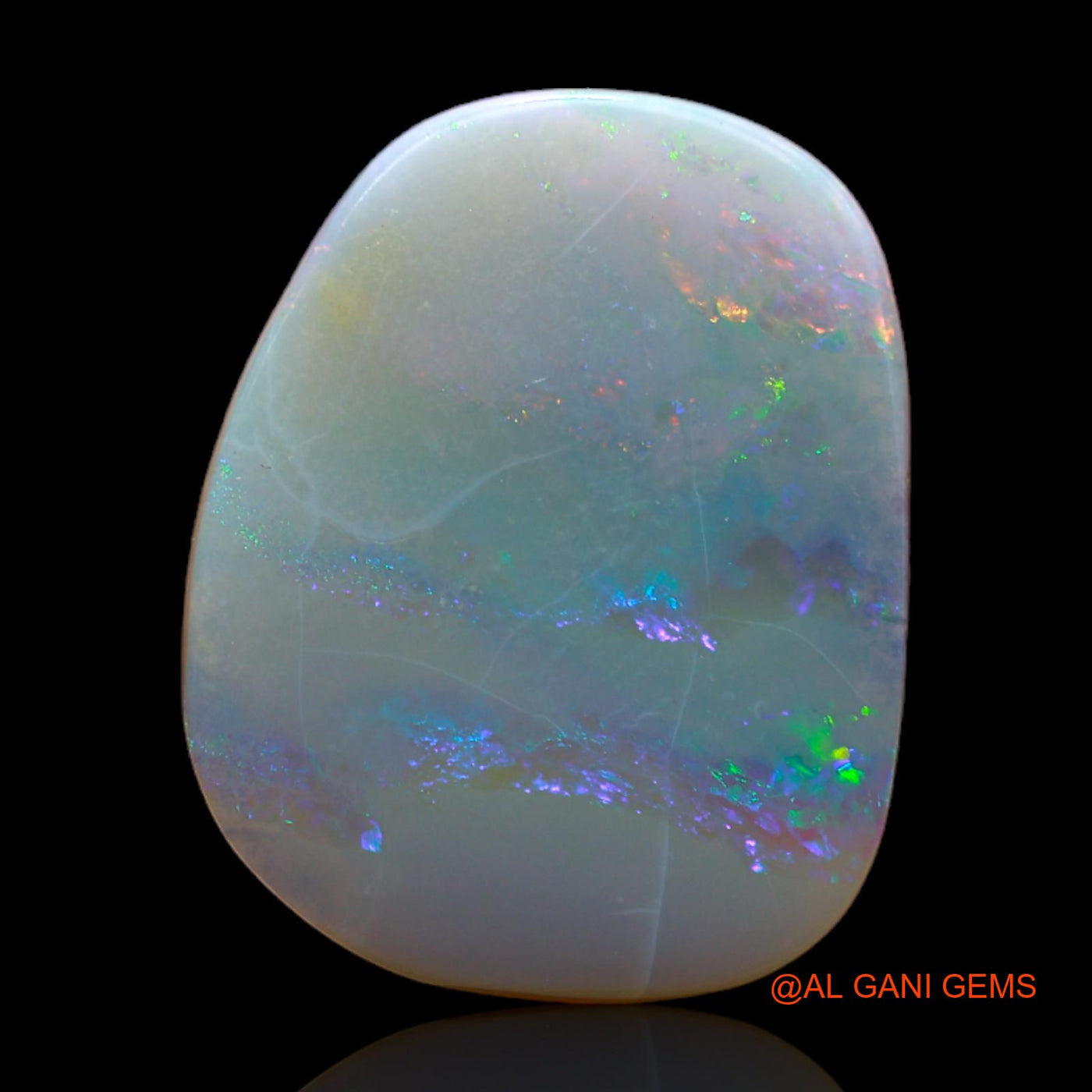 Natural Fire Opal Gemstone 8.30 Cts Loose Fancy Cabochon From Australia 18x14x4 mm AB-249