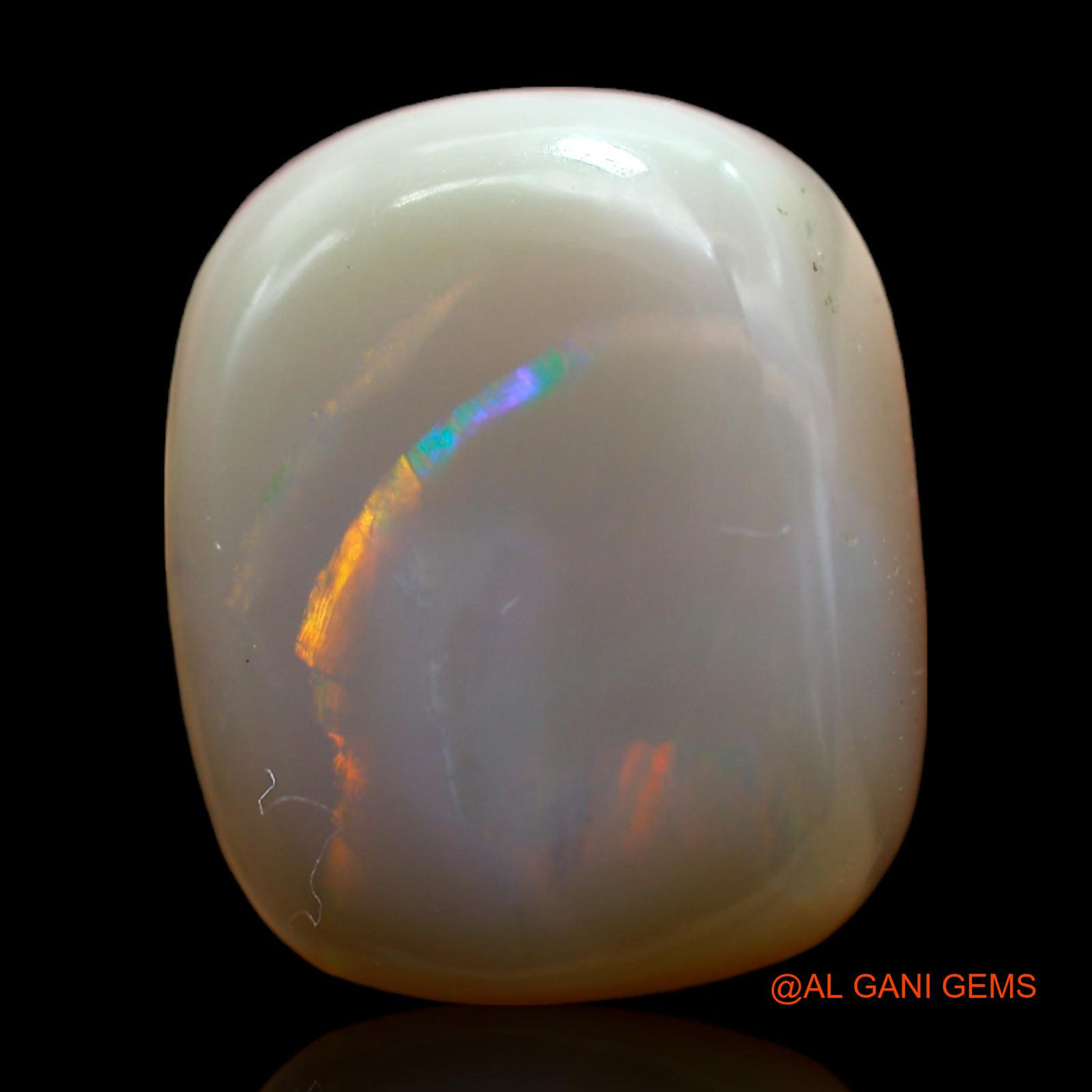 15.00 Cts Natural Australian Fire Opal Loose Gemstone Oval Cabochon 18x14x7 mm AB-250