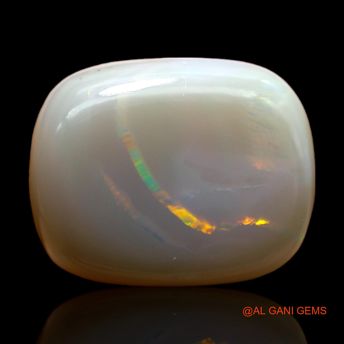 15.00 Cts Natural Australian Fire Opal Loose Gemstone Oval Cabochon 18x14x7 mm AB-250