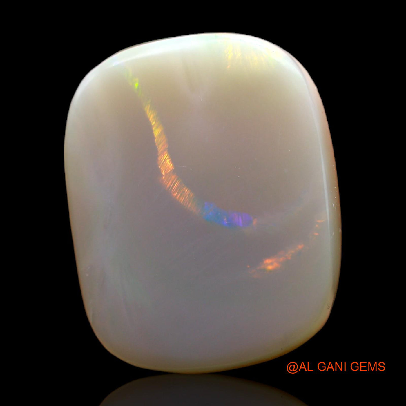 15.00 Cts Natural Australian Fire Opal Loose Gemstone Oval Cabochon 18x14x7 mm AB-250