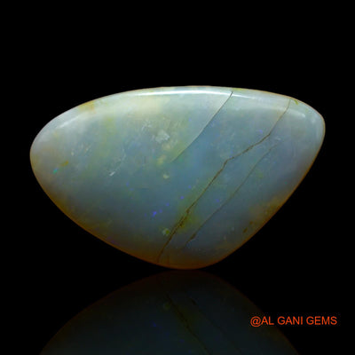 21.40 Cts Natural Australian Fire Opal Loose Gemstone Fancy Cabochon 25x16x8 mm AB-251