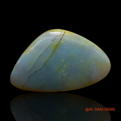 21.40 Cts Natural Australian Fire Opal Loose Gemstone Fancy Cabochon 25x16x8 mm AB-251