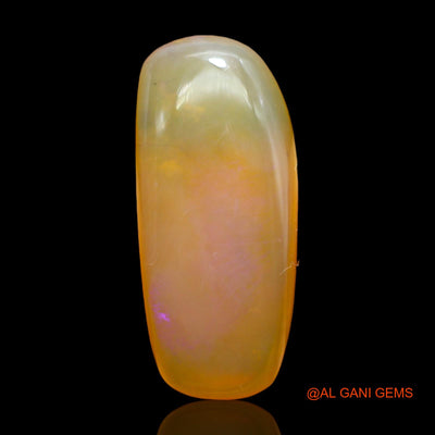 Natural Untreated Fire Opal Loose Gemstone Fancy Cabochon From Australia 18.00 Cts 27x12x7 mm AB-254