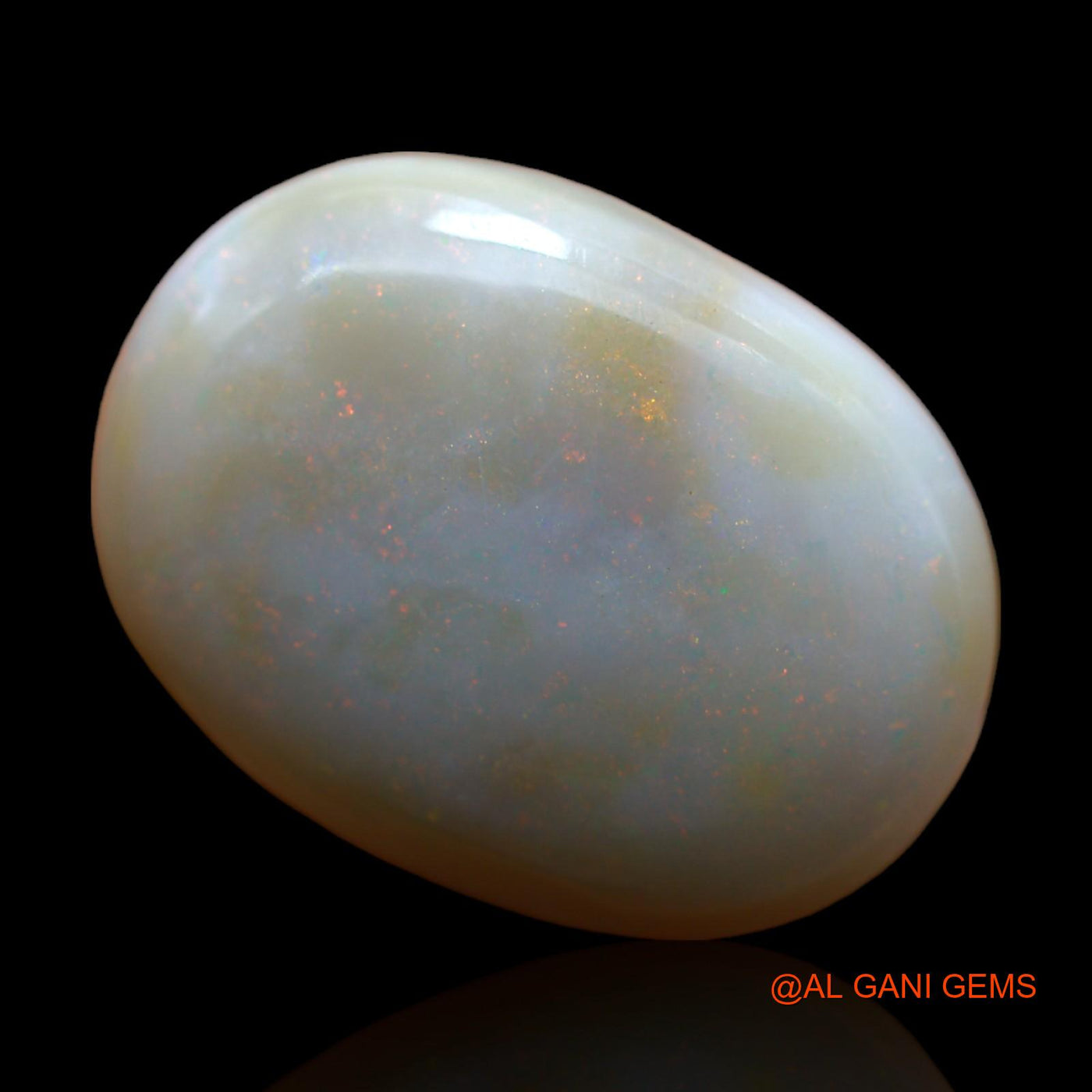 15.30 Cts Natural Australian Fire Opal Oval Cabochon Loose Gemstone For Jewelry 21x16x7 mm AB-255