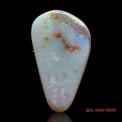 Natural Fire Opal Gemstone 9.50 Cts Loose Fancy Cabochon From Australia 24x14x4 mm AB-257