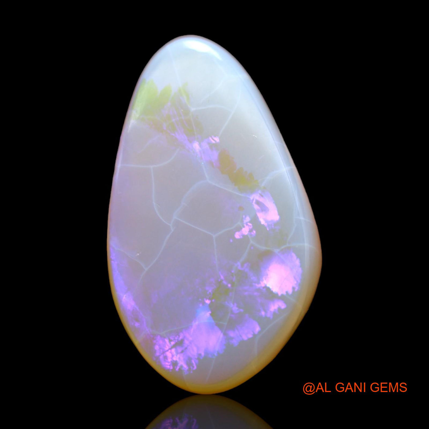 11.80 Cts Natural Australian Fire Opal Loose Gemstone Fancy Cabochon 24x14x5 mm AB-258