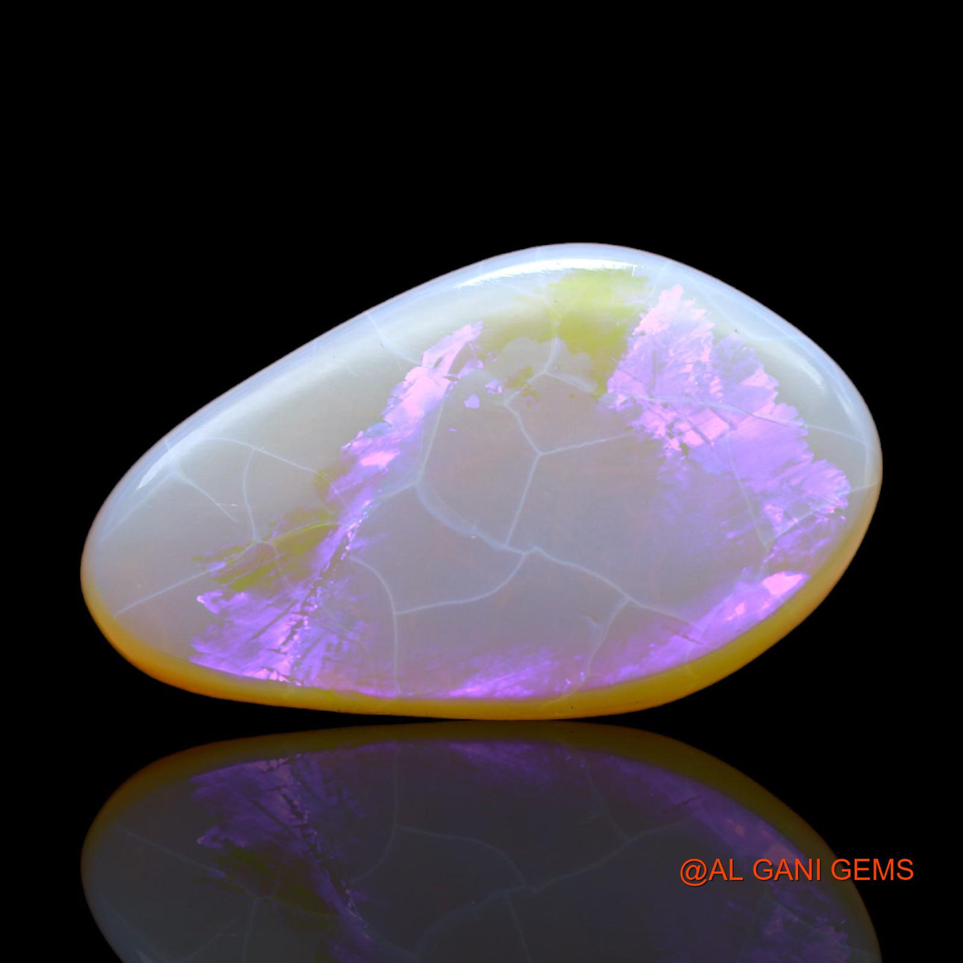 11.80 Cts Natural Australian Fire Opal Loose Gemstone Fancy Cabochon 24x14x5 mm AB-258