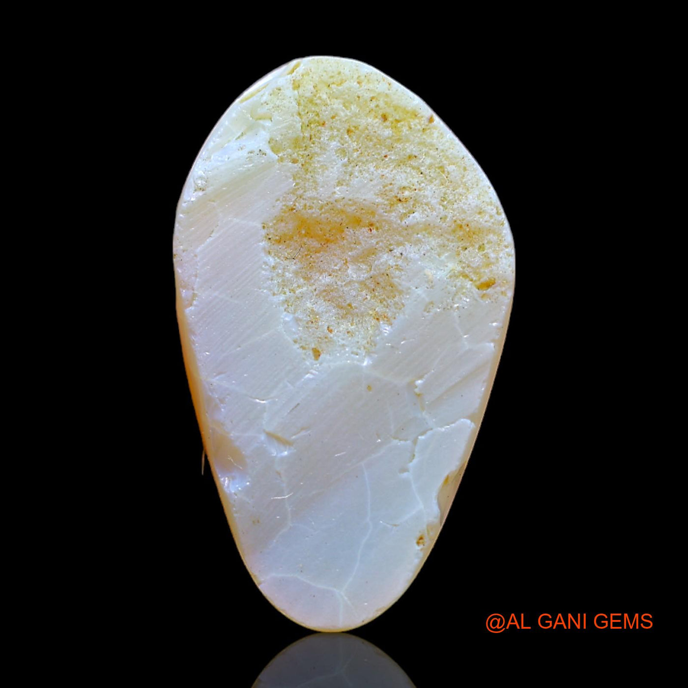 11.80 Cts Natural Australian Fire Opal Loose Gemstone Fancy Cabochon 24x14x5 mm AB-258