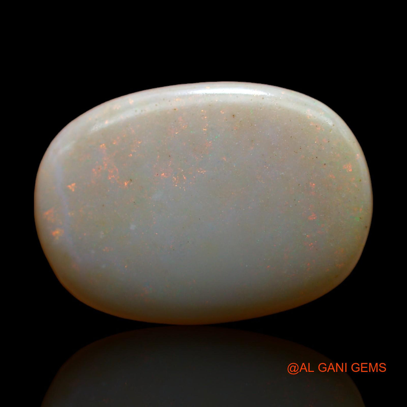 13.00 Cts Unheated Australian Fire Opal Loose Gemstone Oval Cabochon Natural 19x15x6 mm AB-259