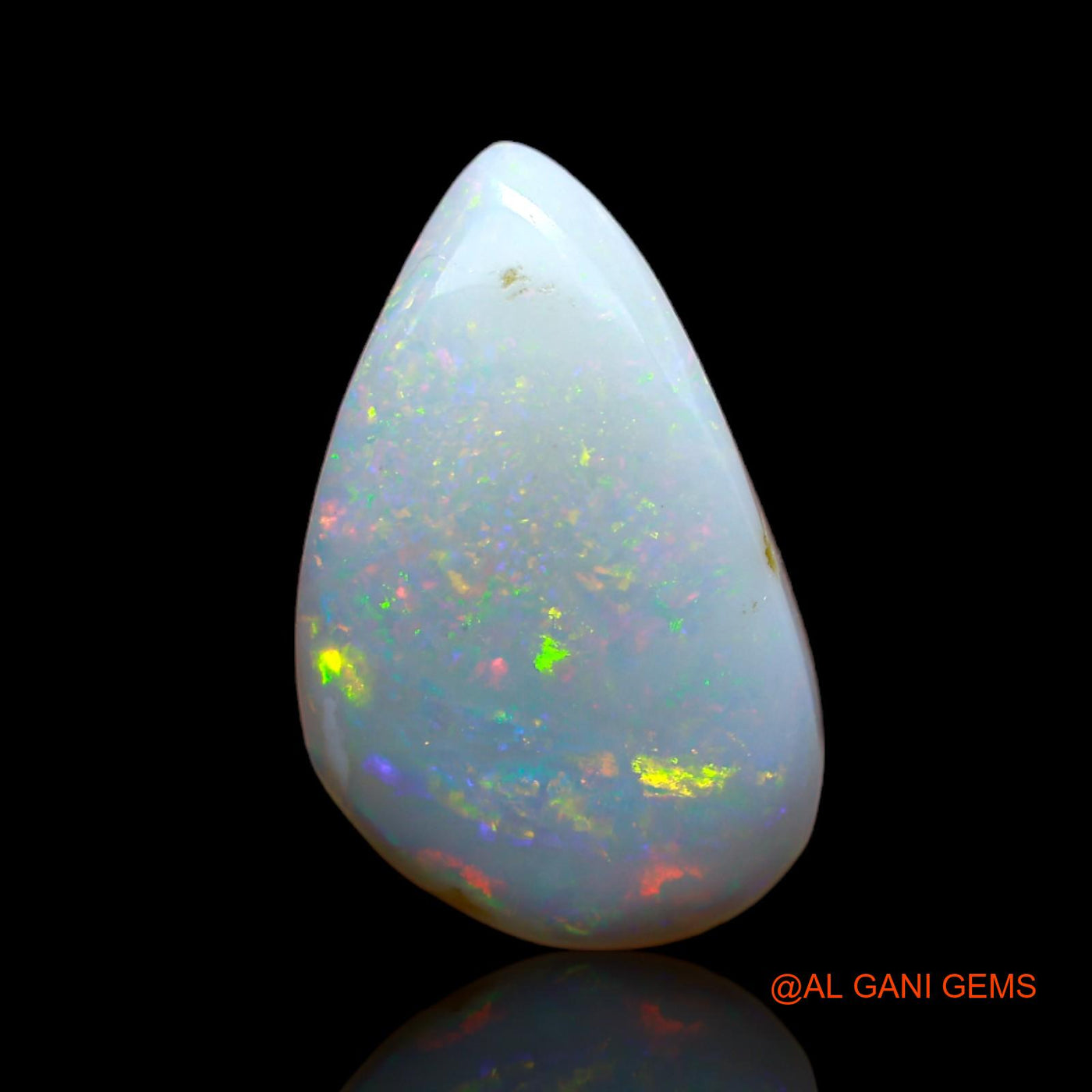 7.80 Cts Natural Australian Fire Opal Loose Gemstone Fancy Cabochon 21x13x4 mm AB-25