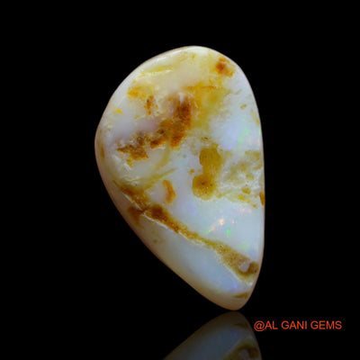7.80 Cts Natural Australian Fire Opal Loose Gemstone Fancy Cabochon 21x13x4 mm AB-25