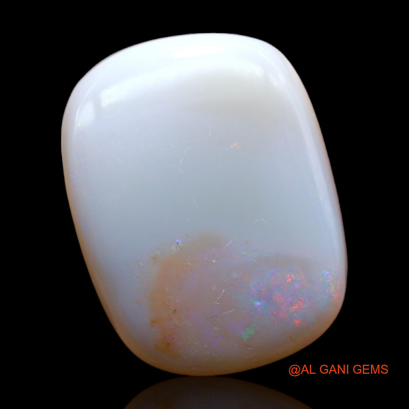 Natural Fire Opal Gemstone 13.20 Cts Loose Oval Cabochon From Australia 21x15x5 mm AB-260