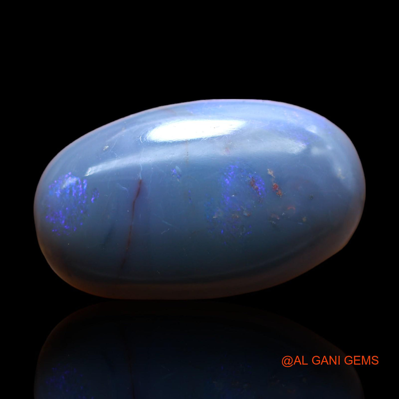 Natural Fire Opal Gemstone 15.00 Cts Loose Oval Cabochon From Australia 23x14x7 mm AB-261