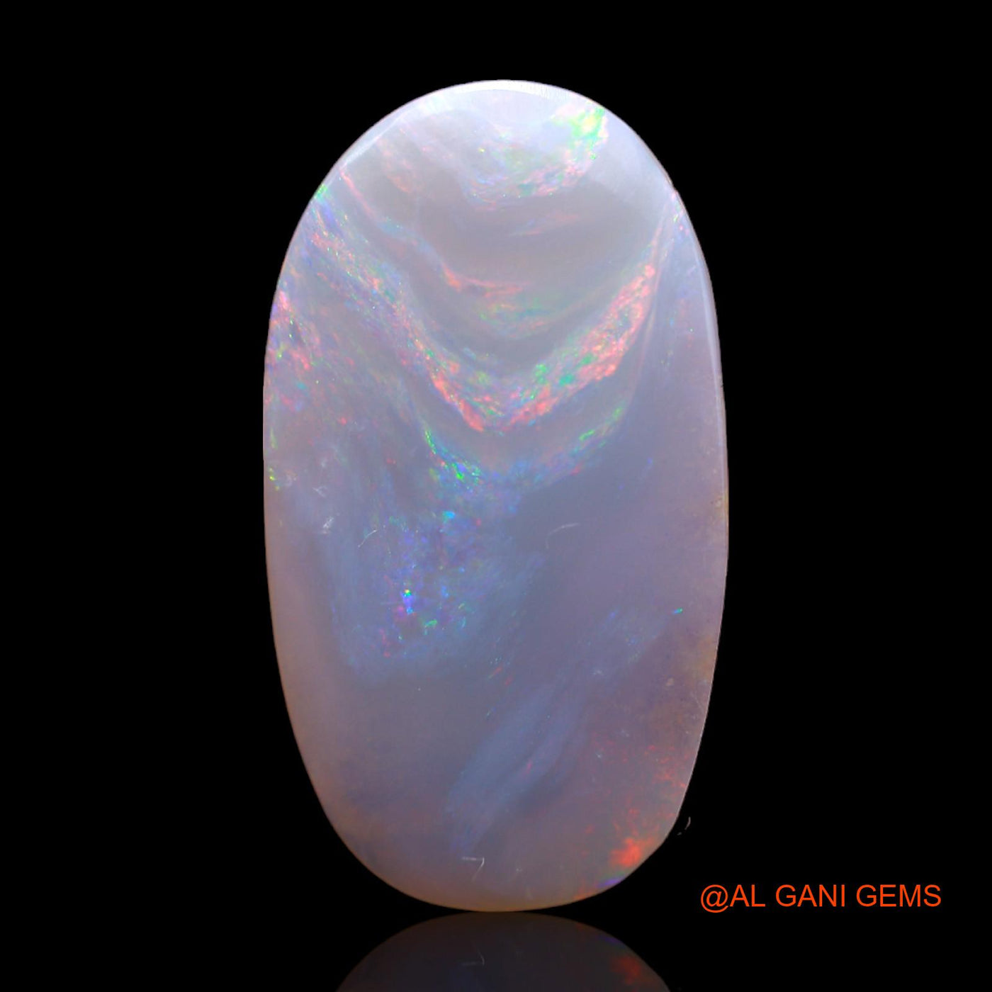 4.70 Cts Unheated Australian Fire Opal Loose Gemstone Oval Cabochon Natural 23x13x2 mm AB-263