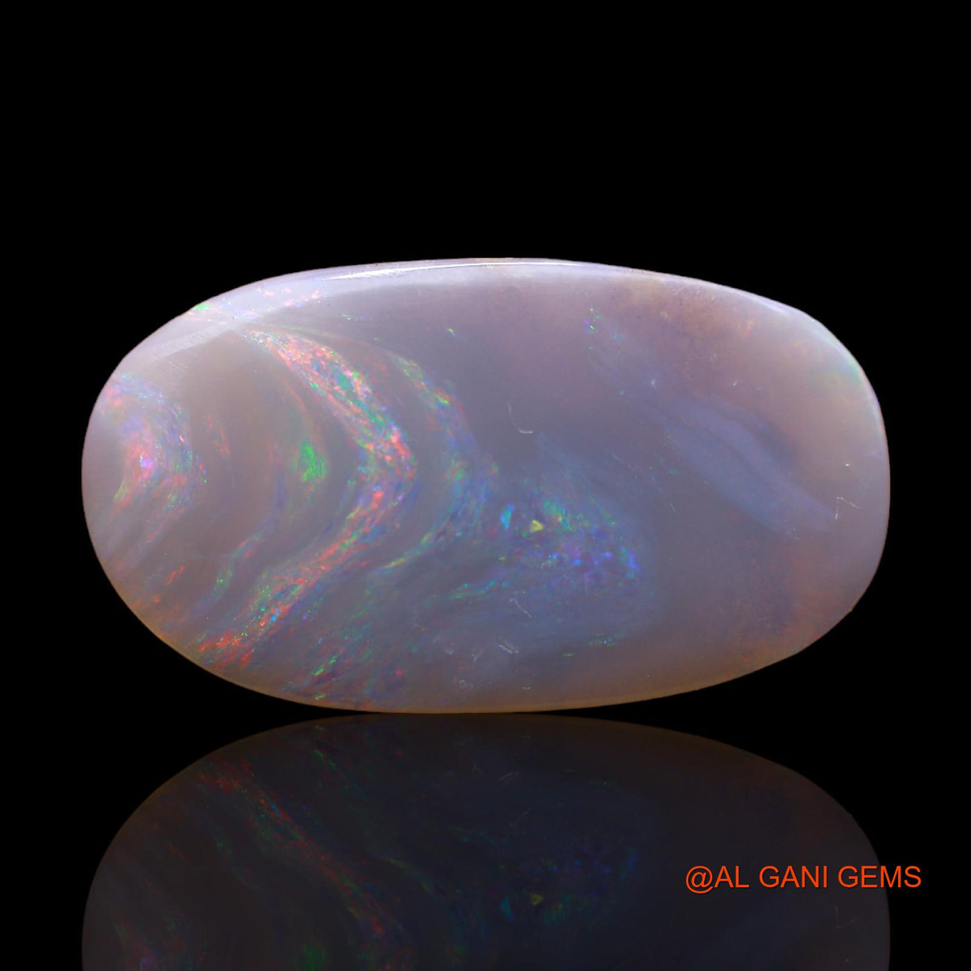 4.70 Cts Unheated Australian Fire Opal Loose Gemstone Oval Cabochon Natural 23x13x2 mm AB-263