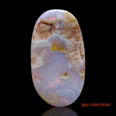 4.70 Cts Unheated Australian Fire Opal Loose Gemstone Oval Cabochon Natural 23x13x2 mm AB-263
