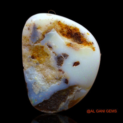 Natural Untreated Fire Opal Loose Gemstone Fancy Cabochon From Australia 6.50 Cts 20x15x3 mm AB-265