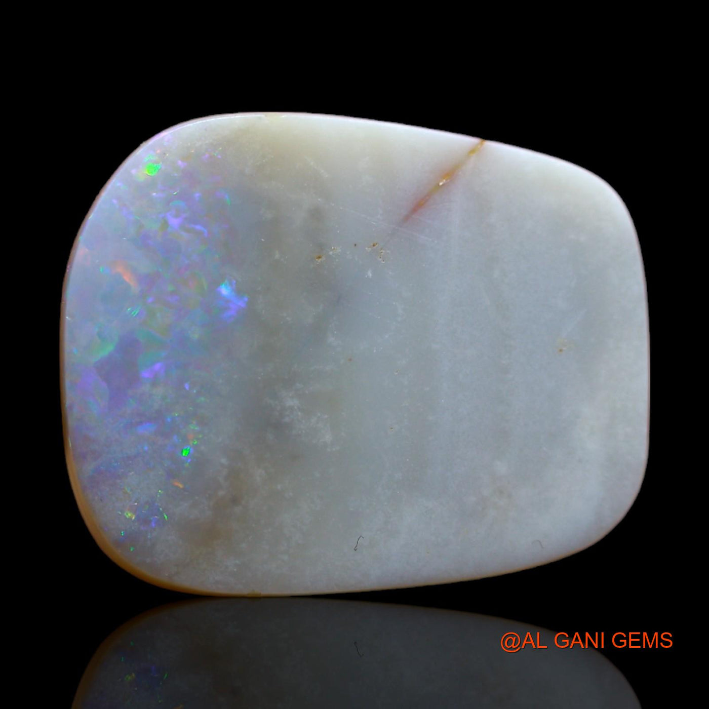 11.30 Cts Natural Australian Fire Opal Loose Gemstone Fancy Cabochon 18x15x5 mm AB-266