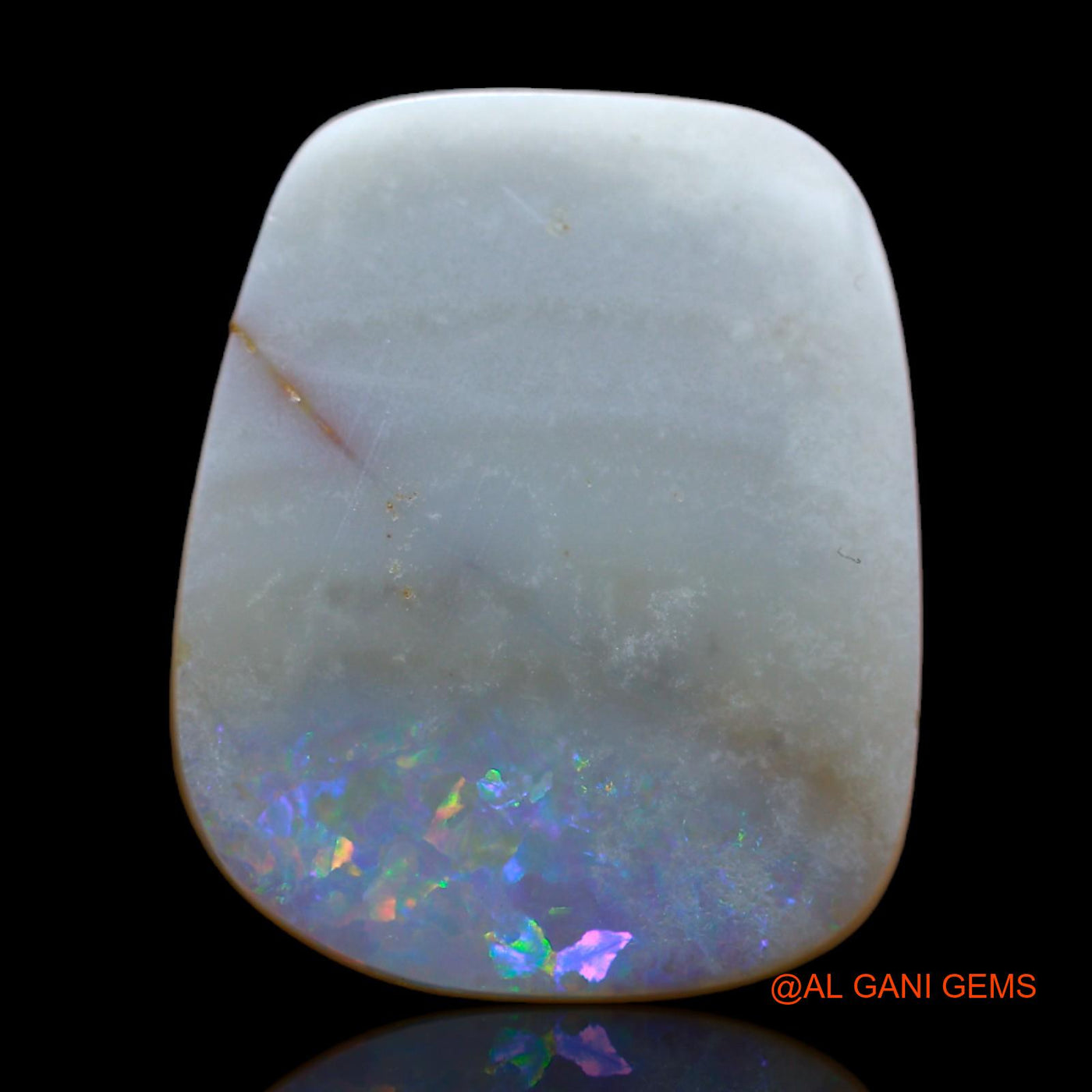 11.30 Cts Natural Australian Fire Opal Loose Gemstone Fancy Cabochon 18x15x5 mm AB-266
