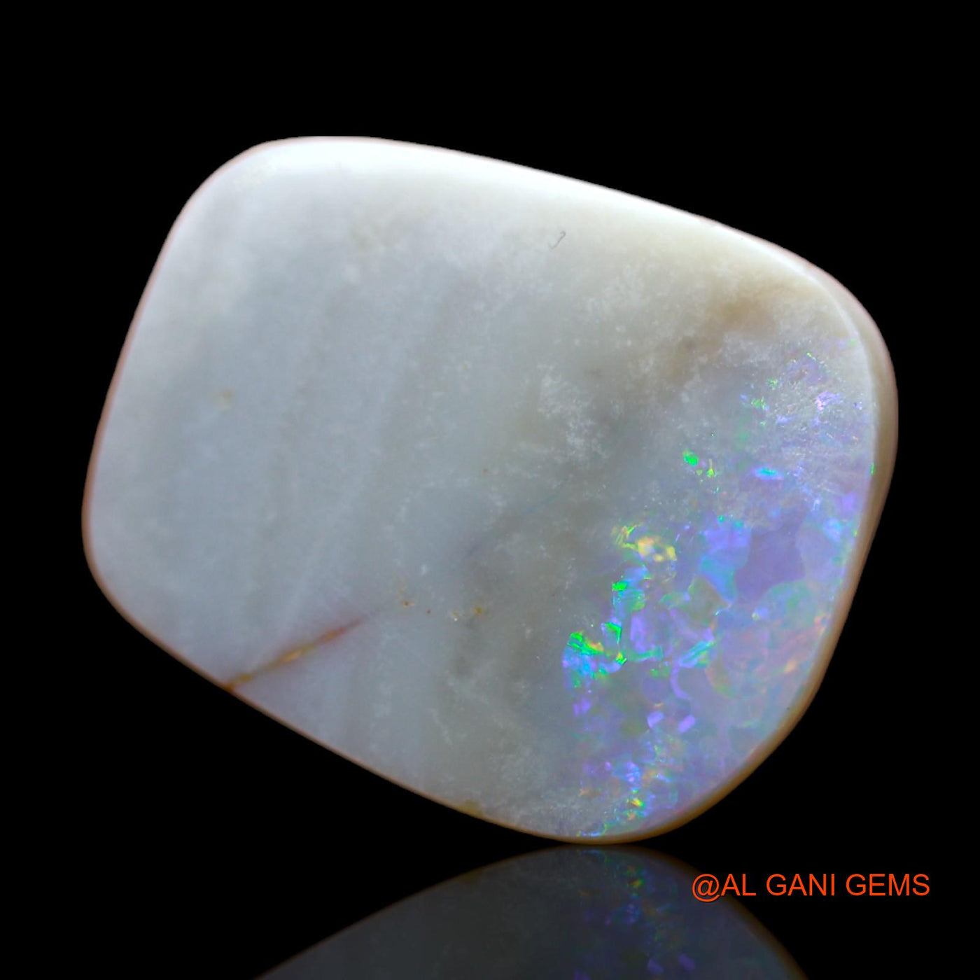 11.30 Cts Natural Australian Fire Opal Loose Gemstone Fancy Cabochon 18x15x5 mm AB-266