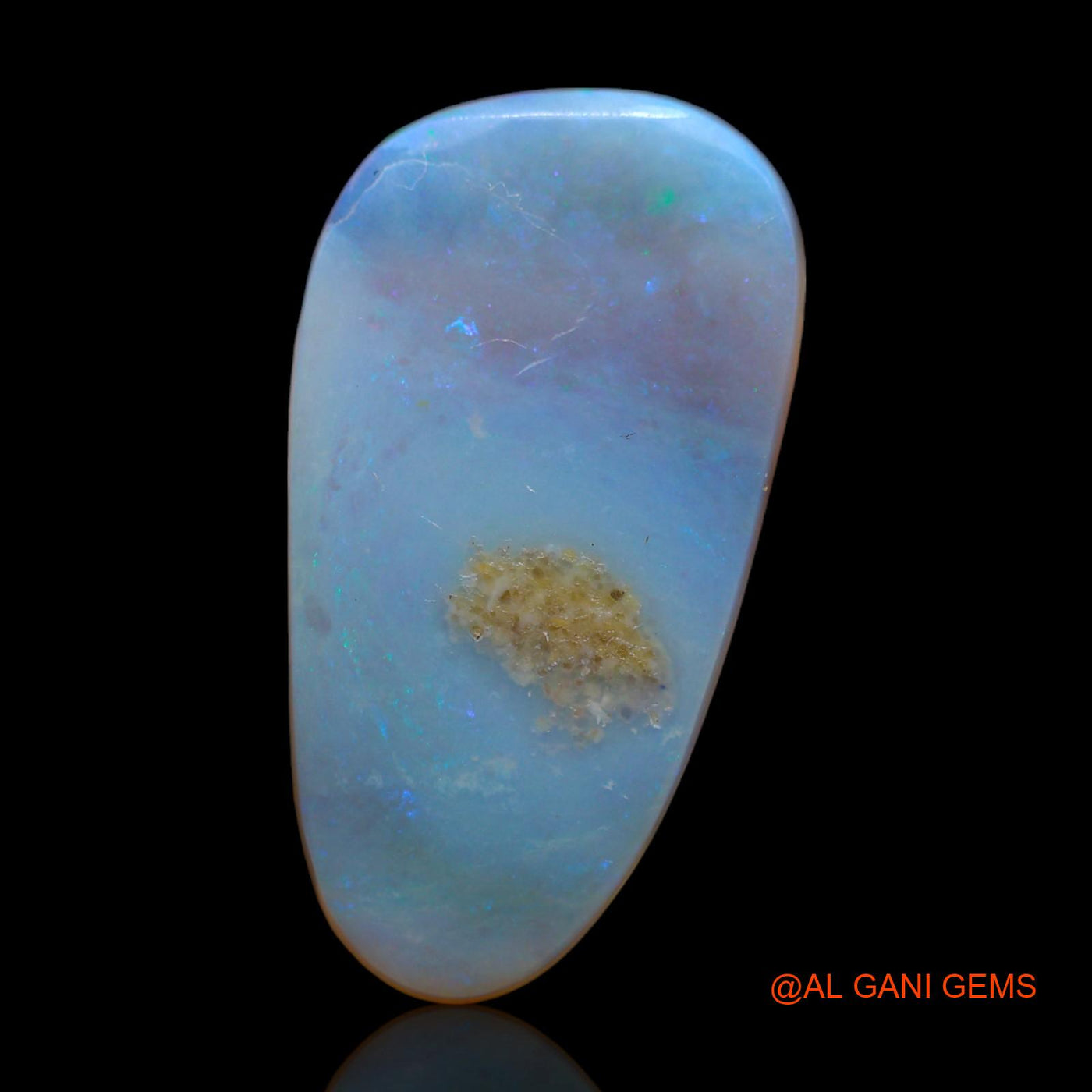 5.50 Cts Natural Australian Fire Opal Loose Gemstone Fancy Cabochon 23x12x2 mm AB-267