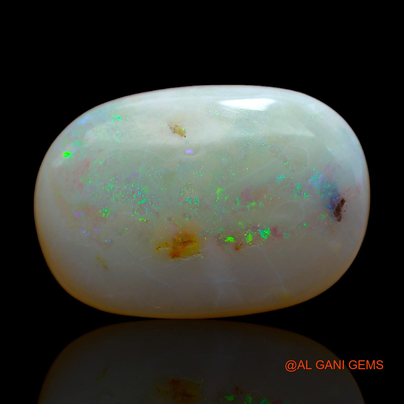 10.00 Cts Natural Australian Fire Opal Oval Cabochon Loose Gemstone For Jewelry 20x13x5 mm AB-268