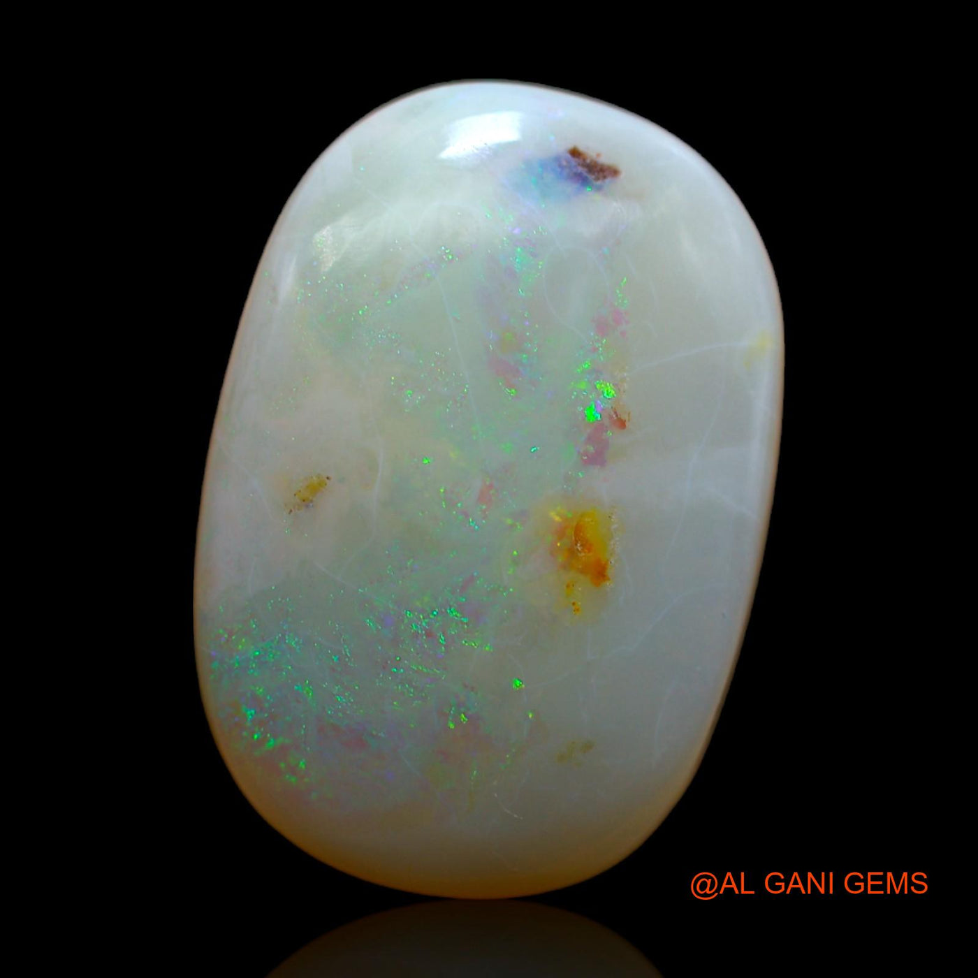 10.00 Cts Natural Australian Fire Opal Oval Cabochon Loose Gemstone For Jewelry 20x13x5 mm AB-268