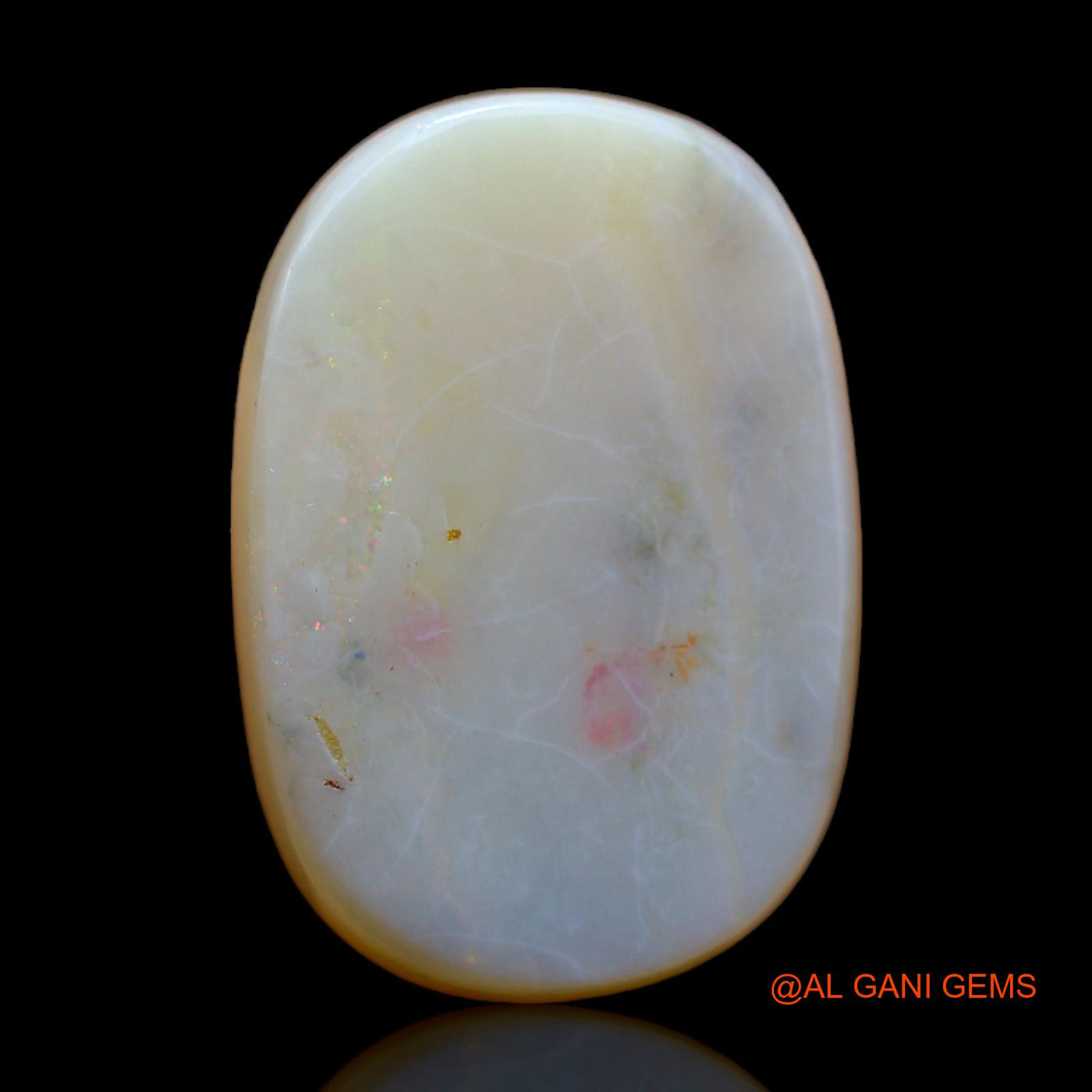 10.00 Cts Natural Australian Fire Opal Oval Cabochon Loose Gemstone For Jewelry 20x13x5 mm AB-268