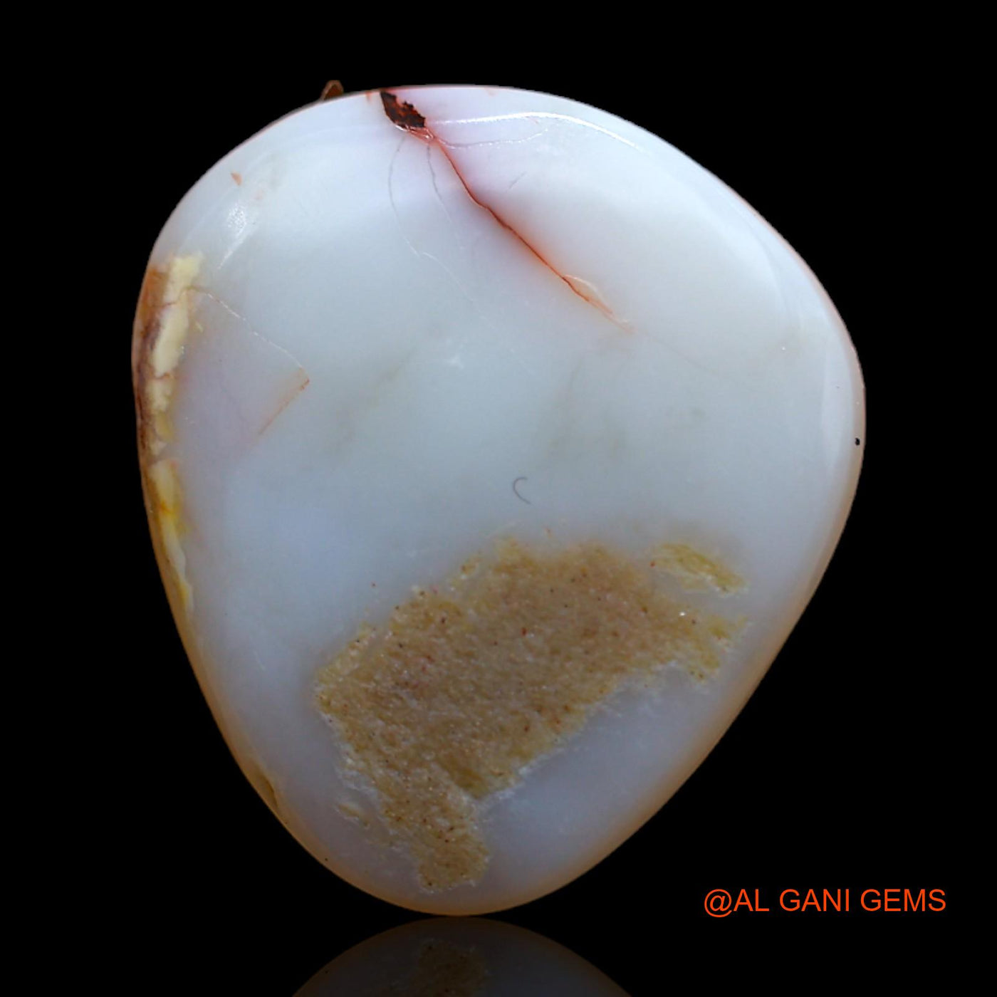 Natural Untreated Fire Opal Loose Gemstone Fancy Cabochon From Australia 9.30 Cts 18x16x5 mm AB-270