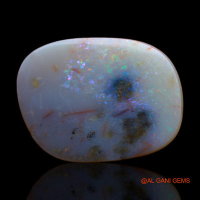 Natural Fire Opal Gemstone 6.00 Cts Loose Fancy Cabochon From Australia 18x14x3 mm AB-272