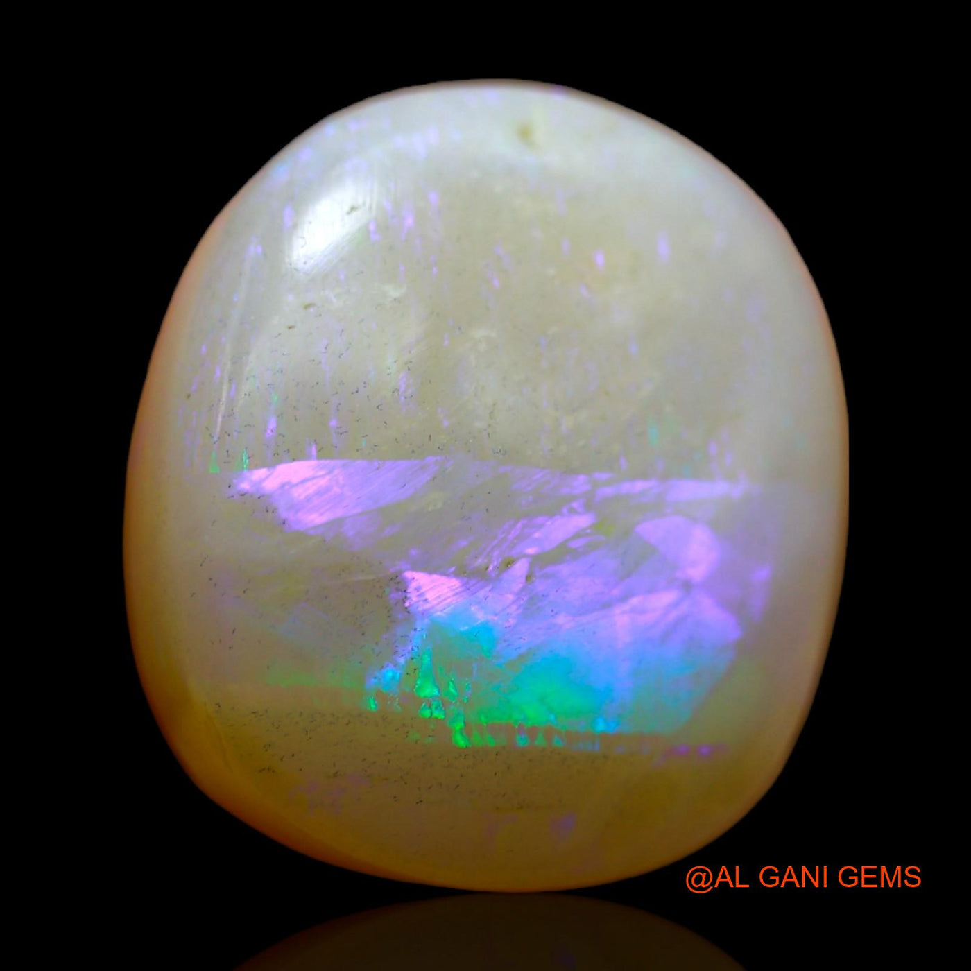 14.00 Cts Natural Australian Fire Opal Loose Gemstone Oval Cabochon 17x15x7 mm AB-273