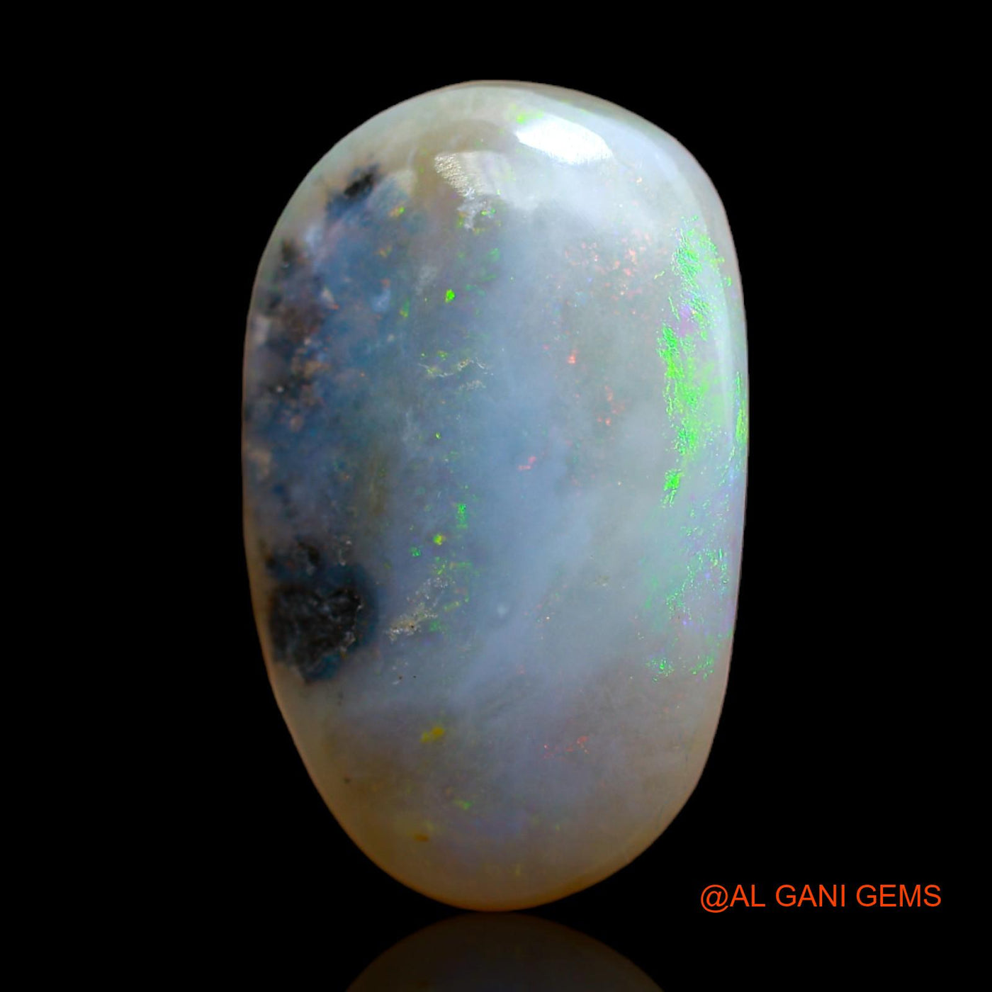 11.50 Cts Natural Australian Fire Opal Loose Gemstone Oval Cabochon 20x13x7 mm AB-275