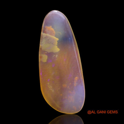 Natural Fire Opal Gemstone 7.00 Cts Loose Fancy Cabochon From Australia 25x11x4 mm AB-276